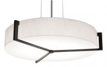  APP1214LAJUDES-LW - Apex 14'' LED Pendant - Espresso Finish - Linen White Shade