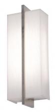  APS051314LAJUDWG-LW - Apex LED Sconce - Weathered Grey Finish - Linen White Shade