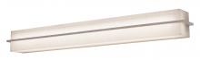  APV510540LAJD2WG-LW - Apex - Vanity Light Fixture - 4 Ft. - Weather Grey Finish - Linen White Wood/Acrylic Shade