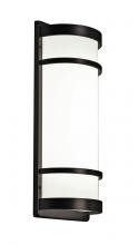  BRS071814LAJUDRB - Brio LED Sconce - Oil Rubbed Bronze Finish - White Acrylic Shade