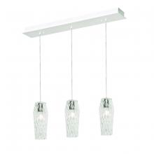  CNDP05MBCLLNR3 - Candace 3 Light Linear Pendant,120V,Satin Nickel