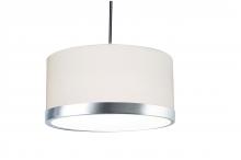  EVNP2532LAJUDSN - Evanston - Pendant - Satin Nickel Finish - Linen White Fabric Shade