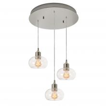  LNYP07MBSNRND3 - Laney 3 Light Round Pendant MB 120V,SN