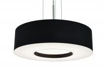  MCP1524LAJUDSN-BK - Montclair 15'' LED Pendant - Satin Nickel Finish - Black Shade