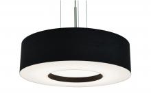  MCP1932LAJUDSN-BK - Montclair 19'' LED Pendant - Satin Nickel Finish - Black Shade