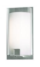  NLS061914LAJUDSN - Nolan 19'' LED Sconce - Satin Nickel Finish - White Acrylic