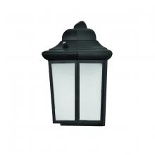  PSW0812700L50BK - Patriot - Outdoor Light Fixture - Black Finish - White Glass Shade