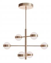  VRNP3X6LAJUDLB - Verona 6 Light LED Pendant,120-277V,60W,5 CCT,LB