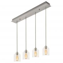  WMMP06MBSNLNR4 - William 4 Light Linear Pendant MB 120V,SN