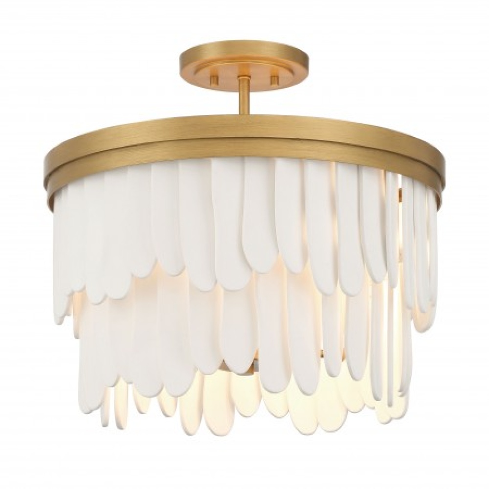 Briscade 18" 6-Light Semi Flush