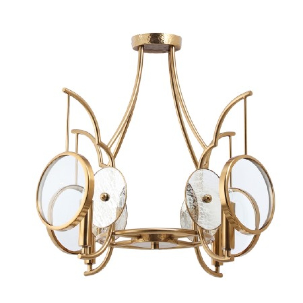 Into Focus 4 Light Semi Flush Pendant