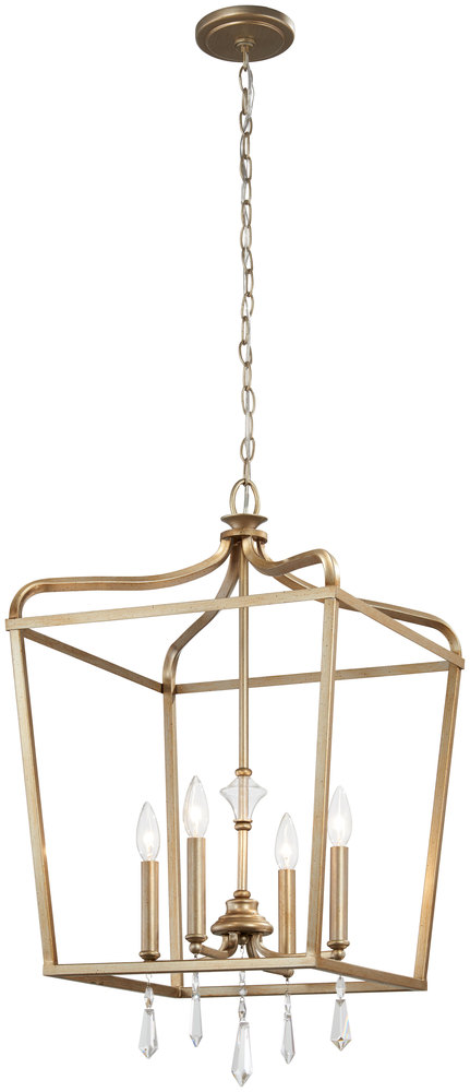 Laurel Estate - 4 Light Pendant (Convertible to Semi Flush)