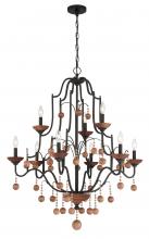  2669-723 - Colonial Charm - 9 Light Two Tier Chandelier