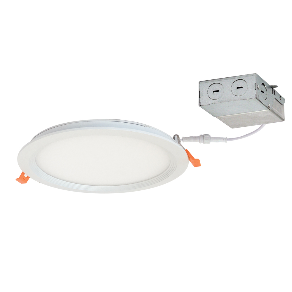 8" FLIN Round Recessed LED, 1900lm, 3500K, 20W, 120V Triac/ELV Dimming, White