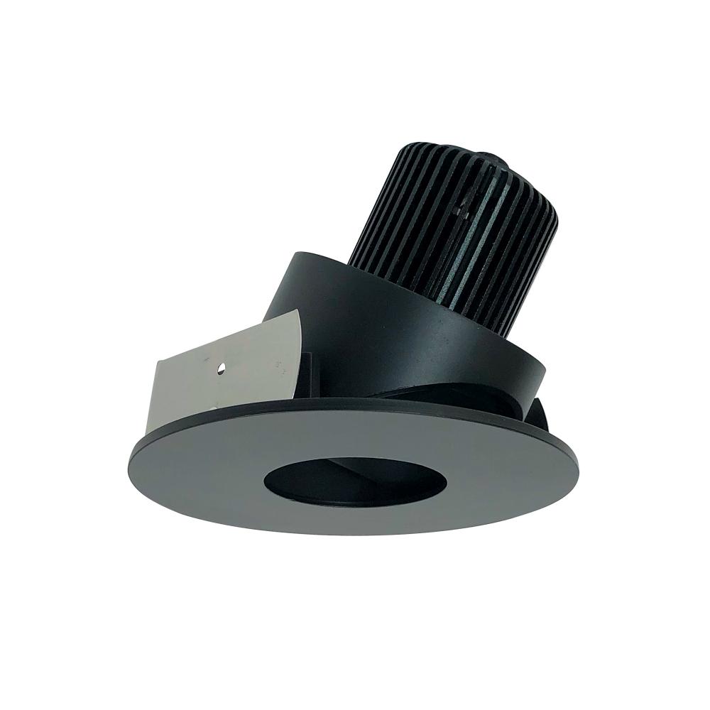 4" Iolite LED Round Adjustable Pinhole, 10-Degree Optic, 800lm / 12W, 2700K, Black Pinhole /