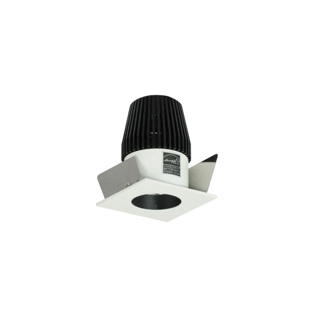 1" Iolite LED BWF Square Reflector with Round Aperture, 600lm, Comfort Dim, Black Reflector with