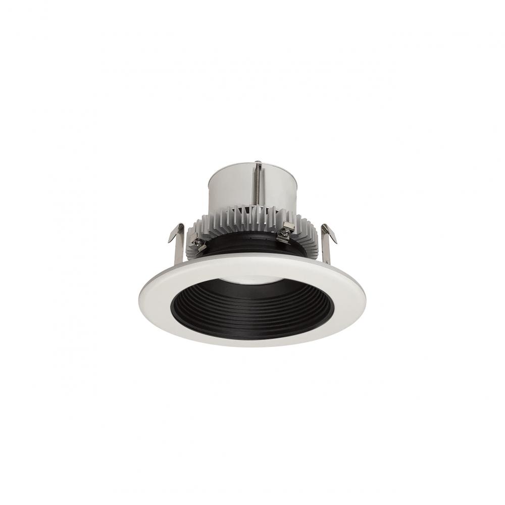 4" Cobalt Click LED Retrofit, Baffle, 1000lm / 12W, 3000K, Black Baffle / White Flange,