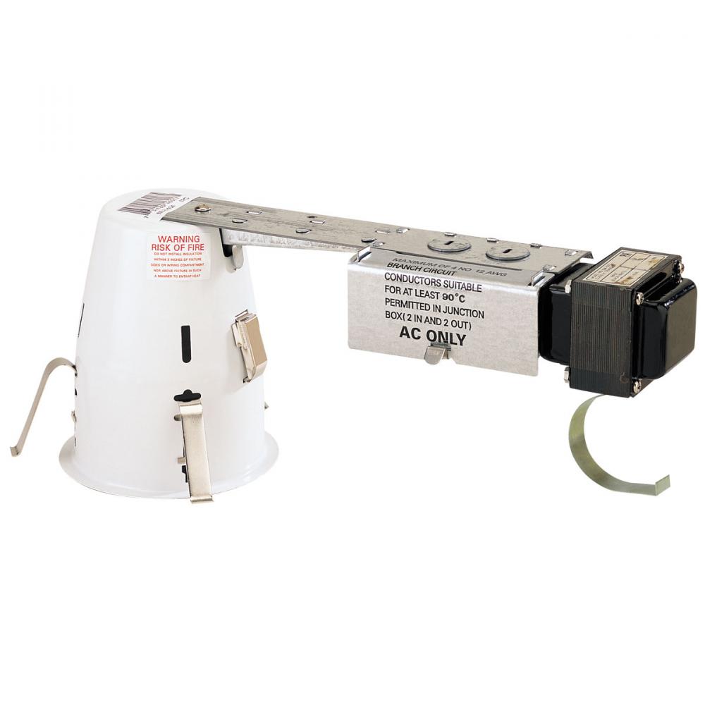 4" Low Voltage Housing, 277V/12V Elect. Transformer, Rated for 75W