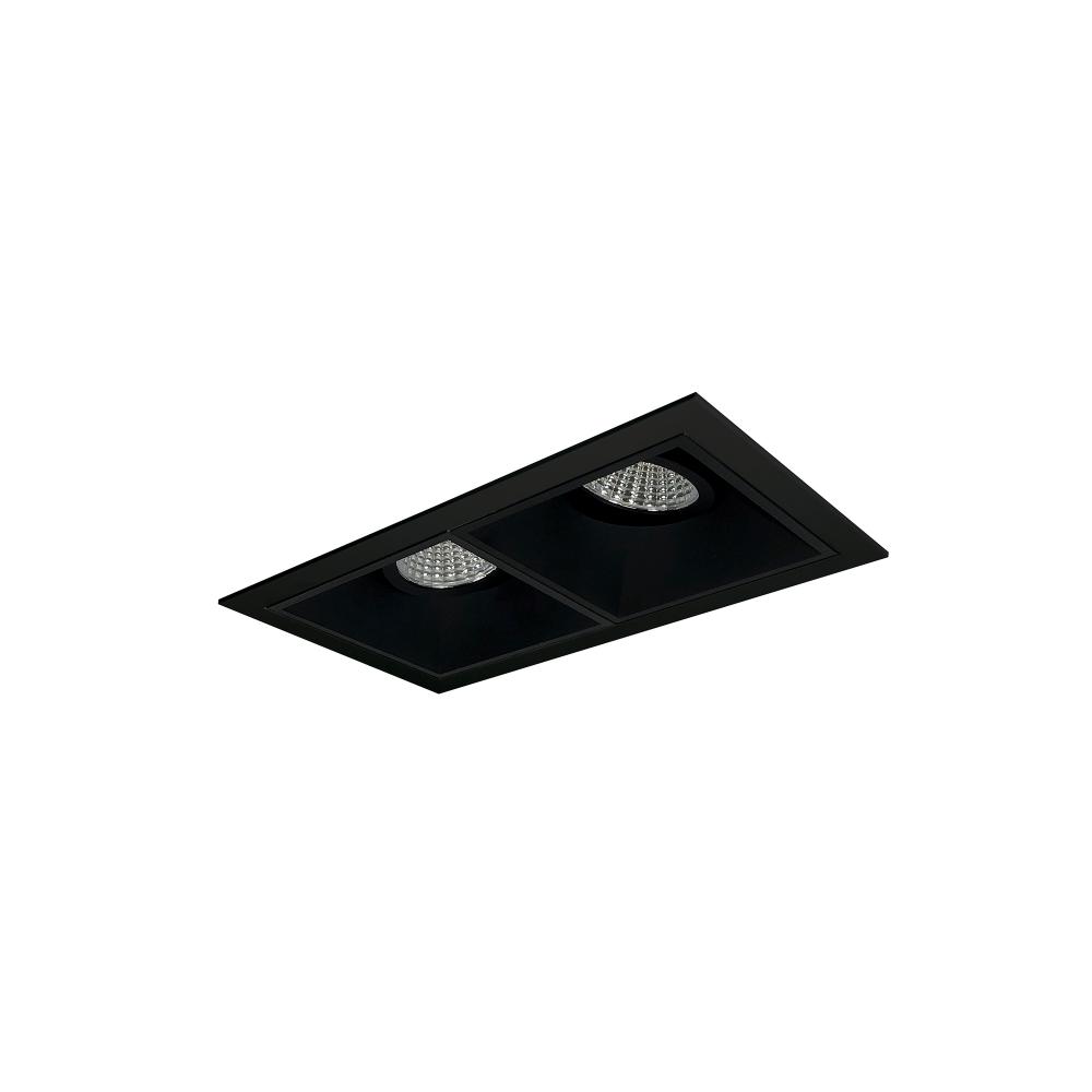 Iolite MLS 2-Head Trim Set, Black Flange, Comfort Dim, 800lm, Black Adj. Gimbal/Wall Wash Trims