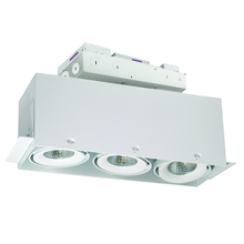  NMRTLG-13D6L1927SW - LED Trimless 3-Head MLS Housing, 30W / 2100lm per Head, 2700K, 16-Degrees Spot, White, 120-277V