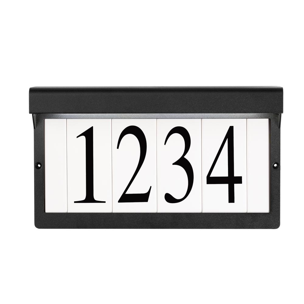 LED Address Light Textured Black