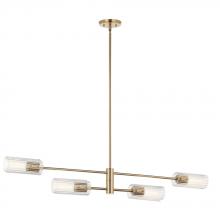  52681CPZ - Velestino 47.50" 4-Light Linear Chandelier in Champagne Bronze