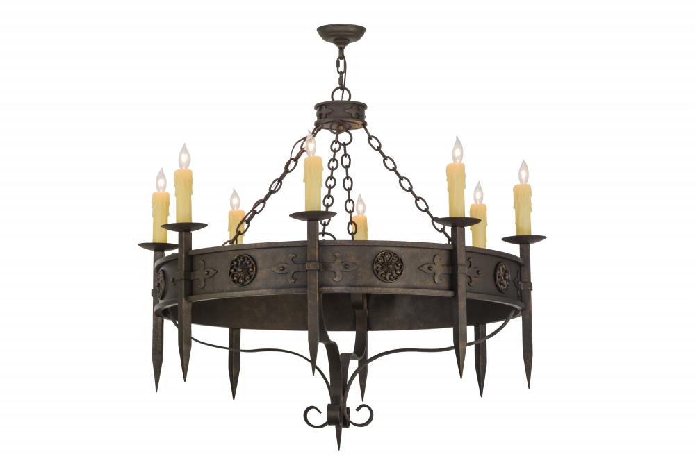 42"W Calandra 8 LT Chandelier