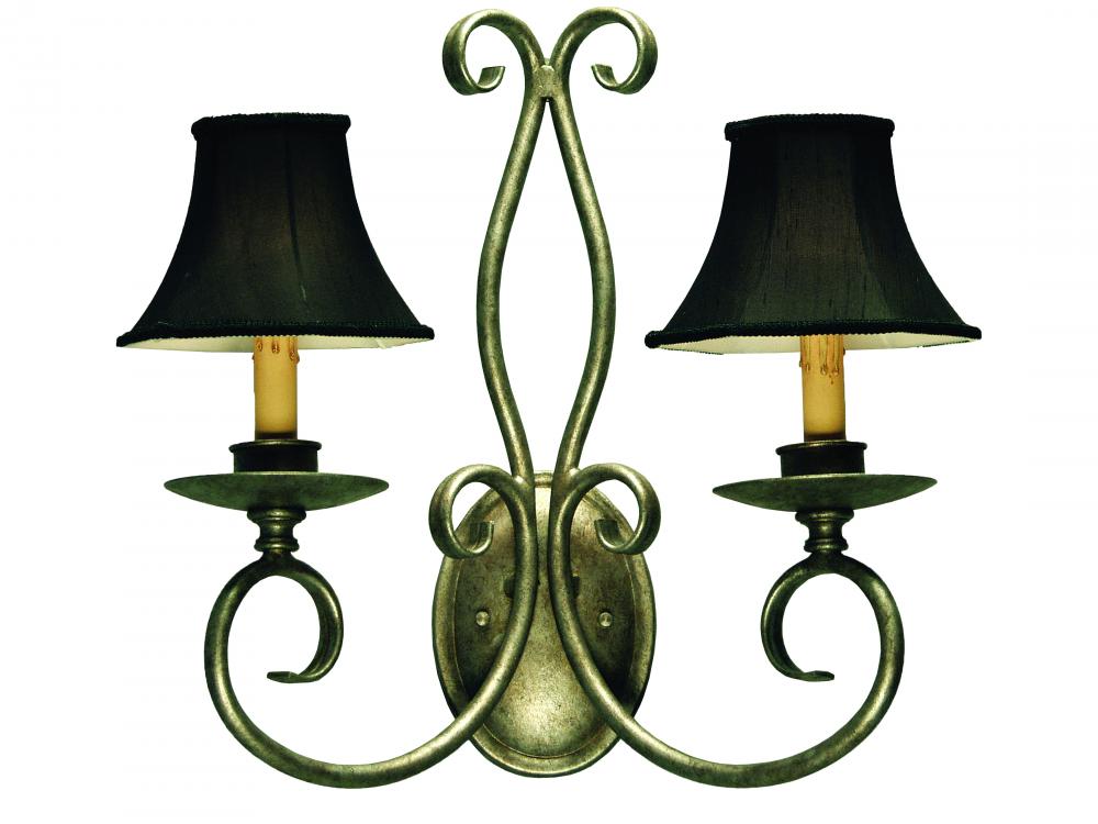 16" Wide Phillipe 2 Light Wall Sconce