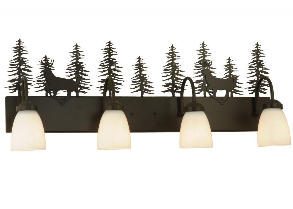 33"W Deer through the Trees 4 LT Vanity Light