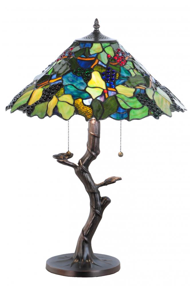 25"H Grape Harvest Table Lamp