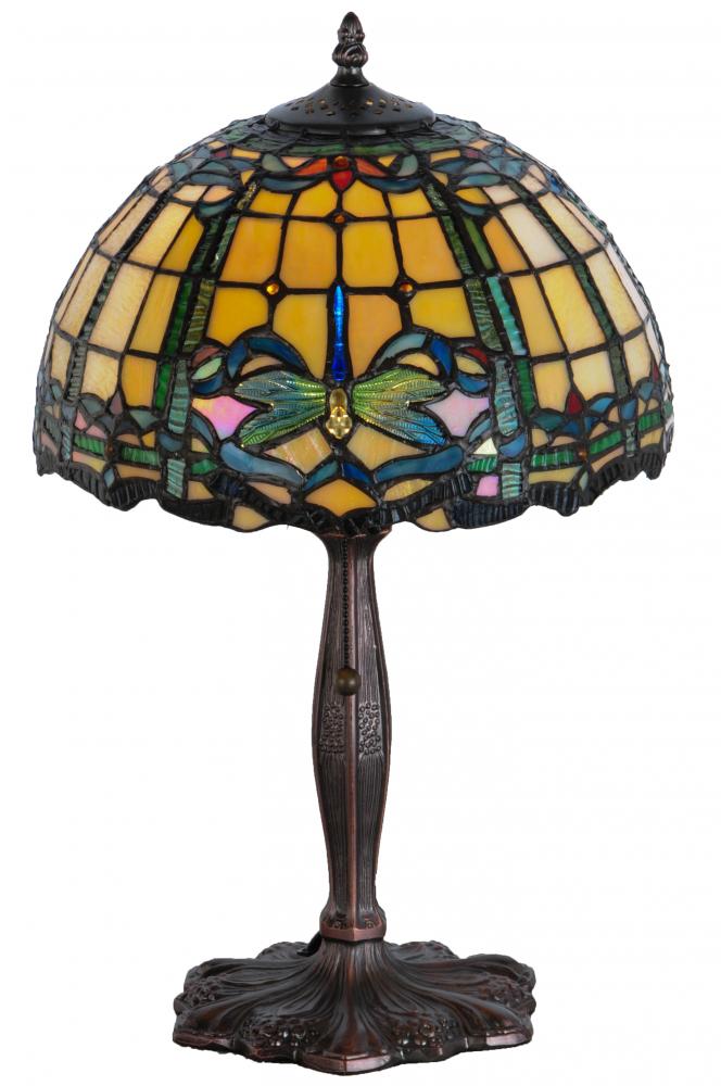 19"H Dragonfly Trellis Accent Lamp