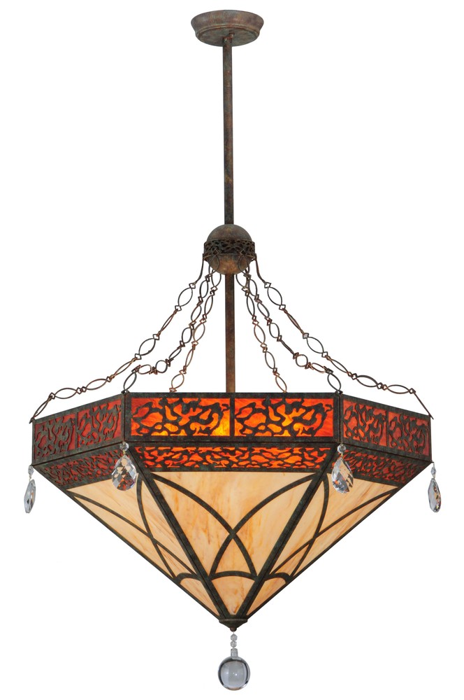 37"W Larkfield Inverted Pendant