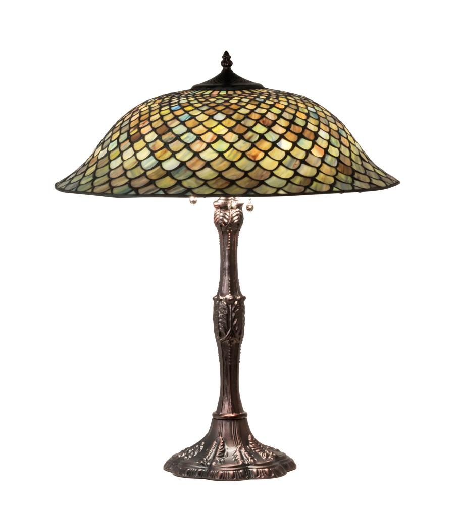 26" High Tiffany Fishscale Table Lamp