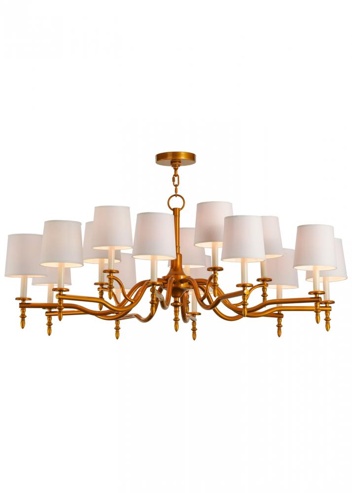 52"W Toby 15 LT Chandelier