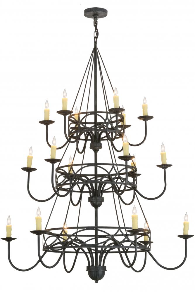 48" Wide Polonella 18 Light Three Tier Chandelier