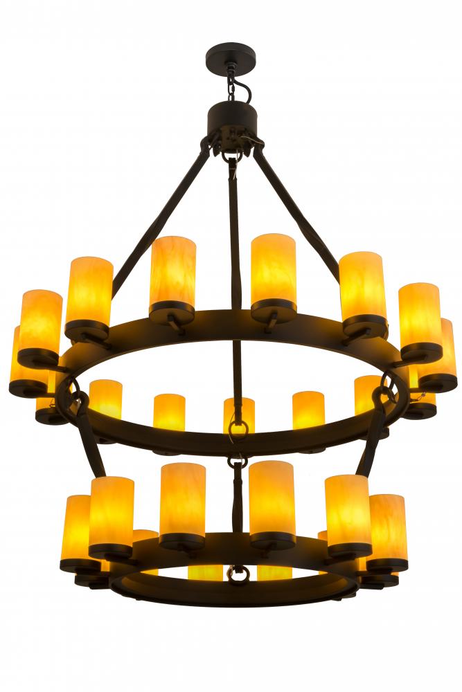 48"W Noziroh Ring 27 LT Two Tier Chandelier