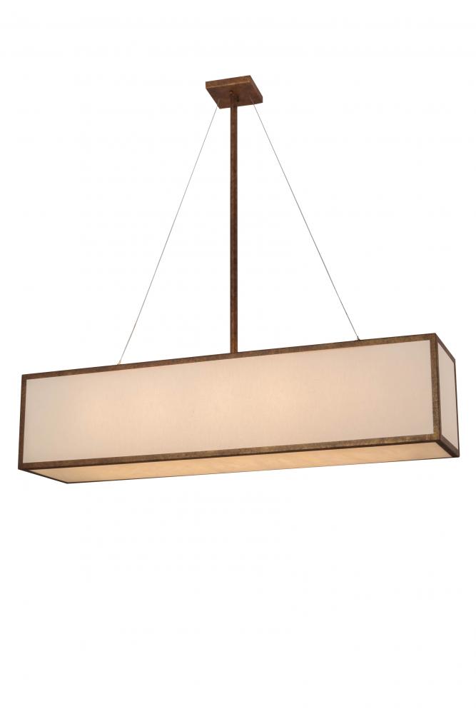 52"L Quadrato Linear Oblong Pendant