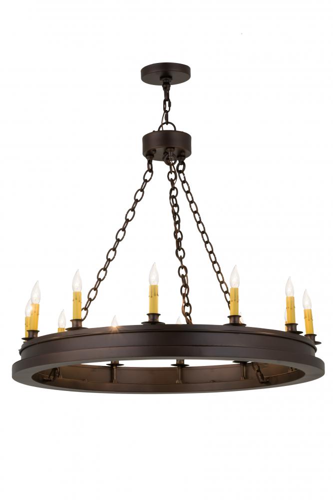 36" Wide Sullivan Ranch 12 Light Chandelier