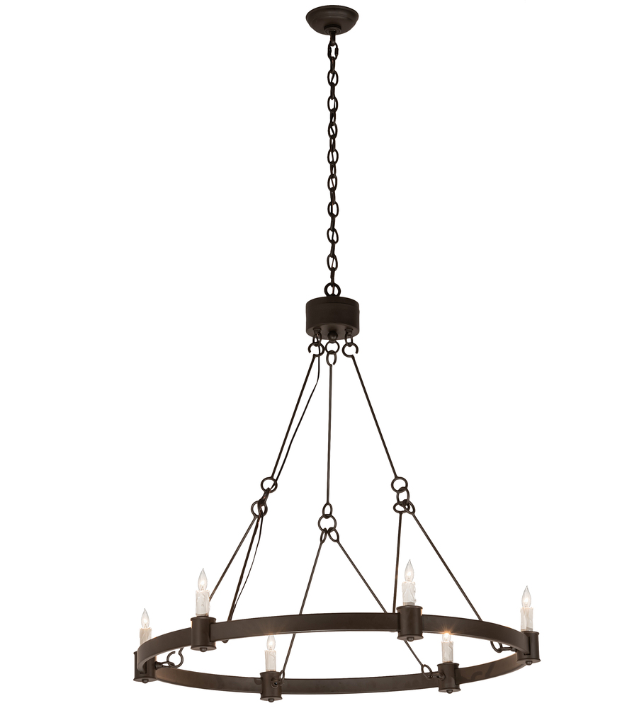 36" Wide Kenosha 6 Light Chandelier