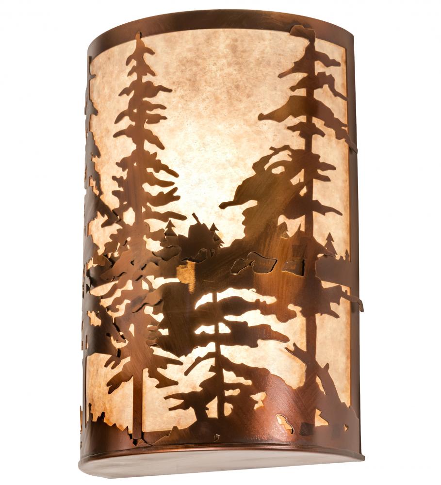 12" Wide Tall Pines Wall Sconce