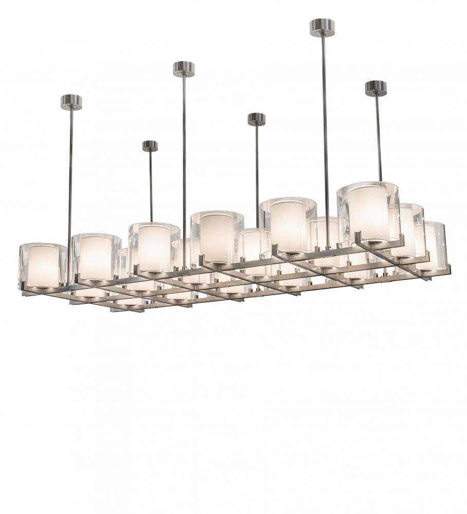 150" Long Crawford 18 Light Oblong Pendant