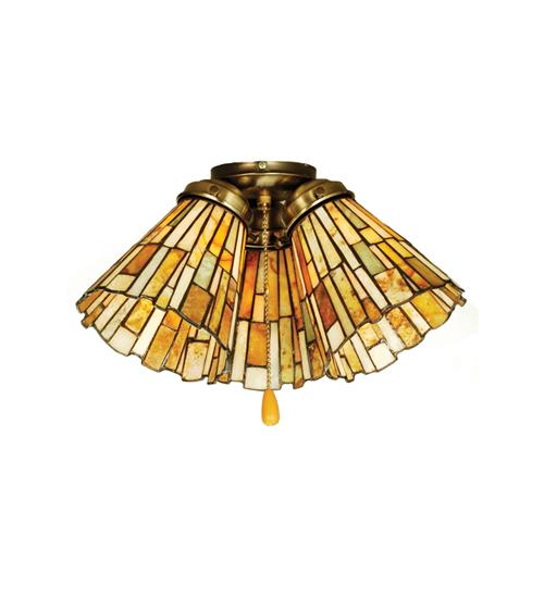 5"W Delta Jadestone Fan Light Shade