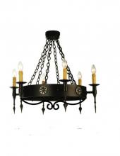  111562 - 24" Wide Warwick 6 Light Chandelier