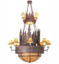  111636 - 54"W Walden Pine 2 Tier Chandelier