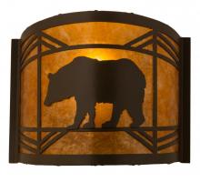  111779 - 12"W Lone Bear Wall Sconce