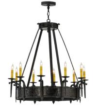 Meyda Green 112388 - 35"W Costello 10 LT Chandelier