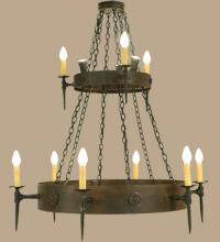 Meyda Green 112813 - 47" Wide Warwick 12 Light Two Tier Chandelier