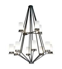  115096 - 60"W Galen 12 Lt Two Tier Chandelier