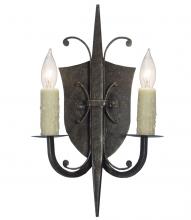  115640 - 11" Wide Shield 2 Light Wall Sconce