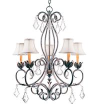 Meyda Green 120311 - 28" Wide Felicia 5 Light Chandelier